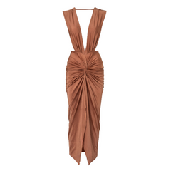 Mia Dress Brown Sugar